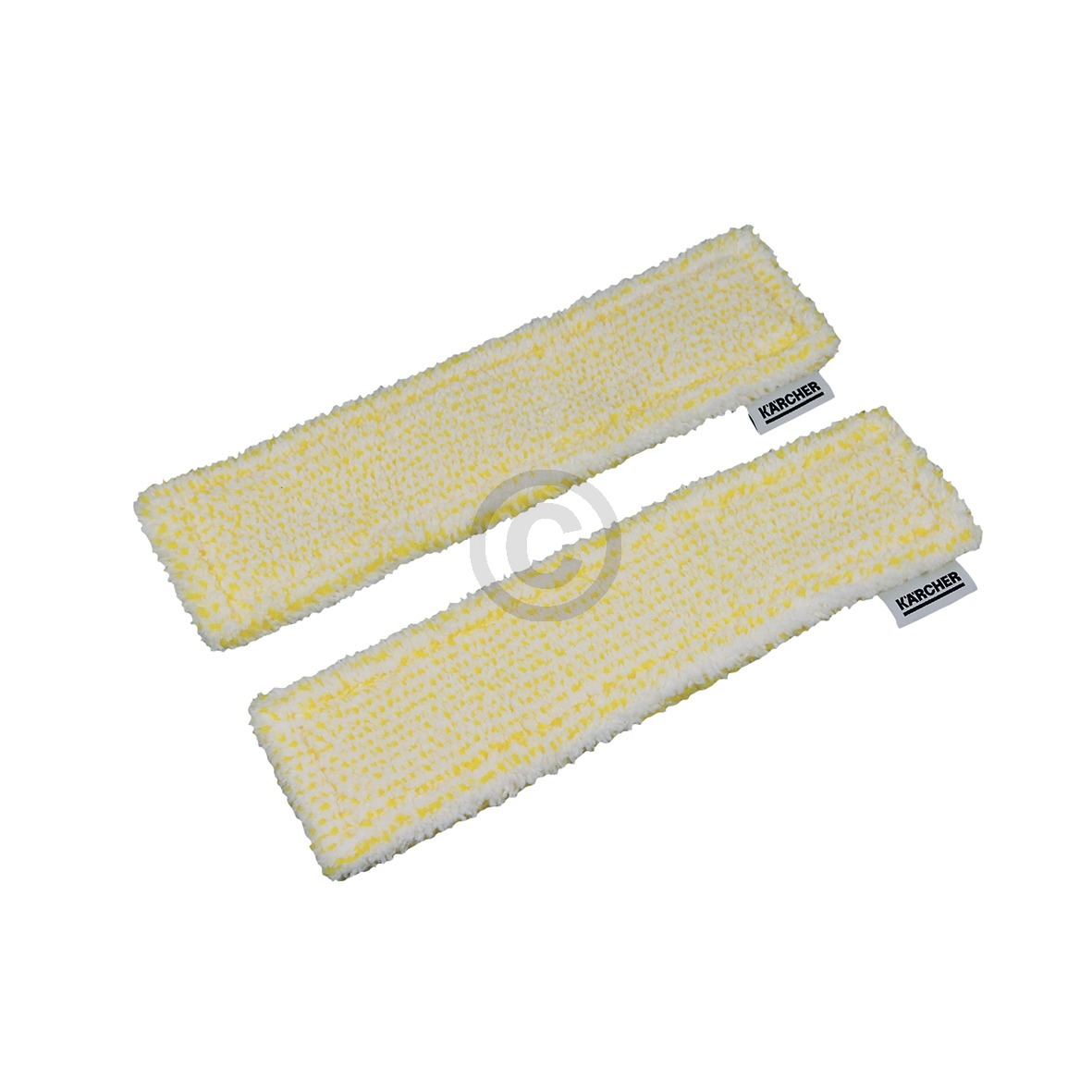 2x Mikrofaser Wischbezug gelb für Kärcher 2.633-130.0 